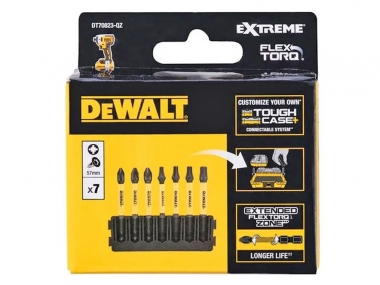 DeWALT DT70823 TOUGH CASE bity końcówki udarowe Pz Torx 57mm x7 zestaw