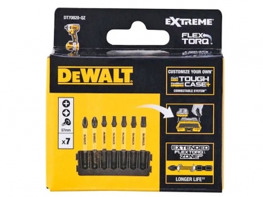 DeWALT DT70820 TOUGH CASE bity końcówki udarowe Ph Pz Torx 57mm x7 zestaw