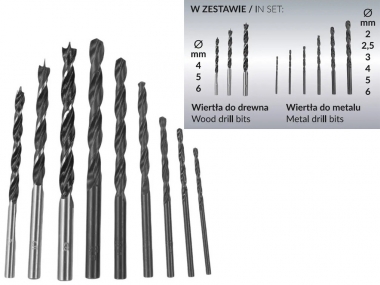 DEDRA DED7030A02 wkrętarka udarowa 50Nm 18V 2x2,0Ah walizka + wiertła