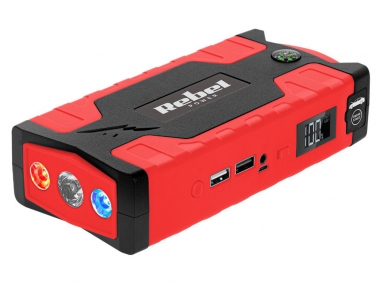 REBEL JUMP STARTER URZ0967 rozruch powerbank + kompresor 12V walizka