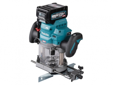 MAKITA RP001GM201 AWS frezarka górnowrzecionowa 6, 8, 12mm 40V 2x4,0Ah makpac