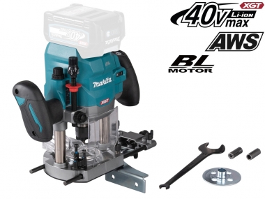 MAKITA RP001GZ AWS frezarka górnowrzecionowa 6, 8, 12mm 40V bez akumulatora