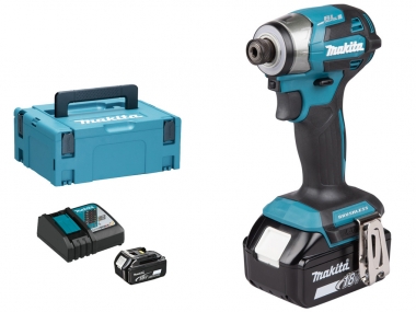 MAKITA DTD173RTJ wkrętarka klucz udarowy 180Nm 18V 2x5,0Ah 4-biegi Makpac