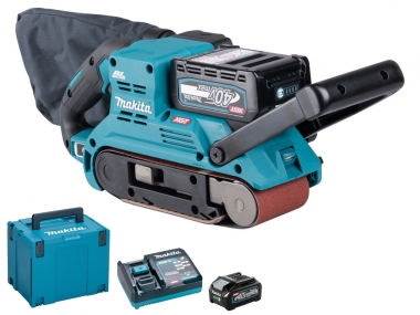 MAKITA BS001GM201 AWS szlifierka taśmowa 40V 2x4,0Ah Makpac